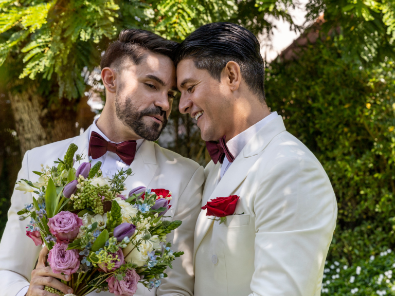 intimate gay wedding